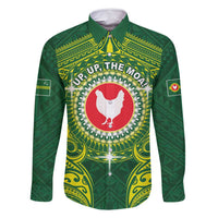 Personalized American Samoa Manua Cession Day Family Matching Tank Maxi Dress and Hawaiian Shirt Up Up The Moa