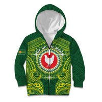 Personalized American Samoa Manua Cession Day Kid Hoodie Up Up The Moa
