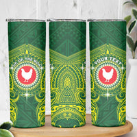 Personalized American Samoa Manua Cession Day Skinny Tumbler Up Up The Moa
