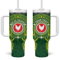Personalized American Samoa Manua Cession Day Tumbler With Handle Up Up The Moa