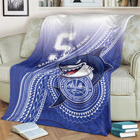 Samoana High School Blanket Polynesian Tribal Shark