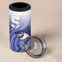 Personalized Samoana High School 4 in 1 Can Cooler Tumbler Polynesian Tribal Shark LT05 - Polynesian Pride