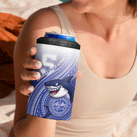 Personalized Samoana High School 4 in 1 Can Cooler Tumbler Polynesian Tribal Shark LT05 - Polynesian Pride