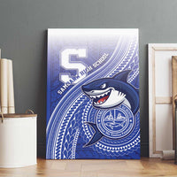 Samoana High School Canvas Wall Art Polynesian Tribal Shark LT05 - Polynesian Pride