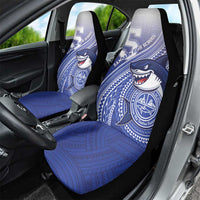 Samoana High School Car Seat Cover Polynesian Tribal Shark