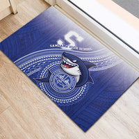 Samoana High School Rubber Doormat Polynesian Tribal Shark LT05 - Polynesian Pride