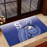 Samoana High School Rubber Doormat Polynesian Tribal Shark LT05 - Polynesian Pride