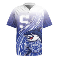 Personalized Samoana High School Rugby Jersey Polynesian Tribal Shark