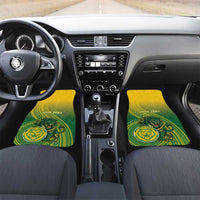 Leone High School Car Mats Leone Lion LT05 Set 2pcs - Front Green - Polynesian Pride