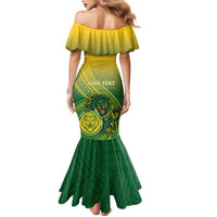 Personalized Leone High School Family Matching Mermaid Dress and Hawaiian Shirt Leone Lion