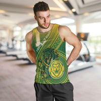 Personalized Leone High School Men Tank Top Leone Lion LT05 Green - Polynesian Pride