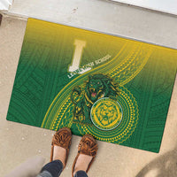Leone High School Rubber Doormat Leone Lion LT05 - Polynesian Pride