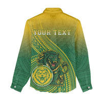 Personalized Leone High School Women Casual Shirt Leone Lion LT05 - Polynesian Pride
