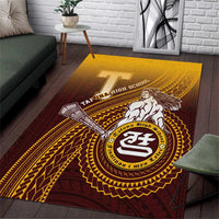 Tafuna High School Area Rug Polynesian Warrior