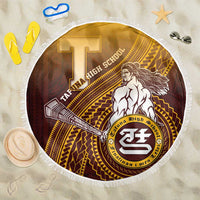 Tafuna High School Beach Blanket Polynesian Warrior LT05 One Size 150cm Maroon - Polynesian Pride