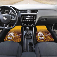 Tafuna High School Car Mats Polynesian Warrior LT05 Set 2pcs - Front Maroon - Polynesian Pride