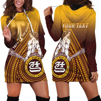 Personalized Tafuna High School Hoodie Dress Polynesian Warrior LT05 - Polynesian Pride