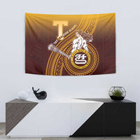 Tafuna High School Tapestry Polynesian Warrior