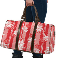 Hawaii Kakau Tribal Travel Bag With Red Tiare