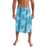 Hawaii Kakau Tribal Lavalava With Blue Tiare