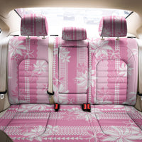 Hawaii Kakau Tribal Back Car Seat Cover With Pink Tiare LT05 - Polynesian Pride