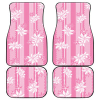 Hawaii Kakau Tribal Car Mats With Pink Tiare LT05 - Polynesian Pride