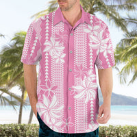Hawaii Kakau Tribal Hawaiian Shirt With Pink Tiare LT05 - Polynesian Pride