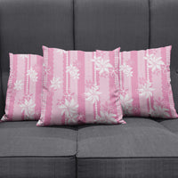 Hawaii Kakau Tribal Pillow Cover With Pink Tiare LT05 - Polynesian Pride
