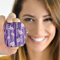 Hawaii Kakau Tribal AirPods Case With Purple Tiare