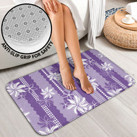 Hawaii Kakau Tribal Bathroom Set With Purple Tiare LT05 - Polynesian Pride