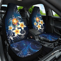 Hawaii Honu Car Seat Cover Polynesian Curves Plumeria - Polynesian Pride