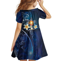 Hawaii Honu Family Matching Off Shoulder Short Dress and Hawaiian Shirt Polynesian Curves Plumeria - Polynesian Pride