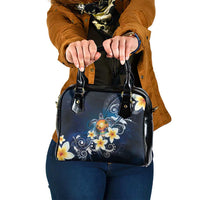 Hawaii Honu Shoulder Handbag Polynesian Curves Plumeria - Polynesian Pride