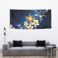 Hawaii Honu Tapestry Polynesian Curves Plumeria - Polynesian Pride