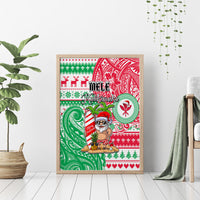 Hawaii Christmas Canvas Wall Art Santa Claus Surf Mele Kalikimaka LT05 - Polynesian Pride