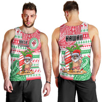 Hawaii Christmas Men Tank Top Santa Claus Surf Mele Kalikimaka LT05 - Polynesian Pride