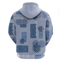 Vintage Lapita Hoodie Iconic Double Face Pattern Blue