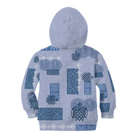 Vintage Lapita Kid Hoodie Iconic Double Face Pattern Blue