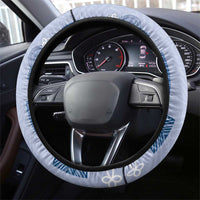 Vintage Lapita Steering Wheel Cover Iconic Double Face Pattern Blue LT05 - Polynesian Pride