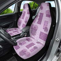 Vintage Lapita Car Seat Cover Iconic Double Face Pattern Violet