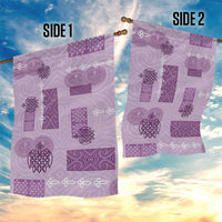 Vintage Lapita Garden Flag Iconic Double Face Pattern Violet LT05 - Polynesian Pride