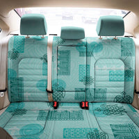 Vintage Lapita Back Car Seat Cover Iconic Double Face Pattern Turquoise