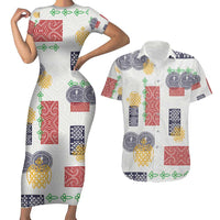 Vintage Lapita Couples Matching Short Sleeve Bodycon Dress and Hawaiian Shirt Iconic Double Face Pattern LT05 Colorful - Polynesian Pride