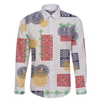 Vintage Lapita Family Matching Off Shoulder Maxi Dress and Hawaiian Shirt Iconic Double Face Pattern