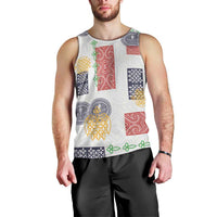 Vintage Lapita Men Tank Top Iconic Double Face Pattern LT05 - Polynesian Pride