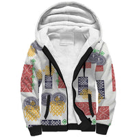 Vintage Lapita Sherpa Hoodie Iconic Double Face Pattern LT05 Unisex Colorful - Polynesian Pride