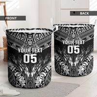 Custom New Zealand Fishing Laundry Basket Aotearoa Maori Koru - Polynesian Pride
