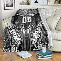 Custom New Zealand Fishing Blanket Aotearoa Maori Koru - Polynesian Pride