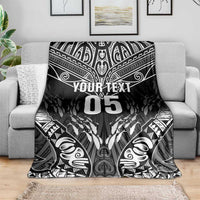 Custom New Zealand Fishing Blanket Aotearoa Maori Koru - Polynesian Pride