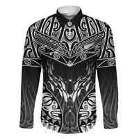 Custom New Zealand Fishing Family Matching Off The Shoulder Long Sleeve Dress and Hawaiian Shirt Aotearoa Maori Koru - Polynesian Pride